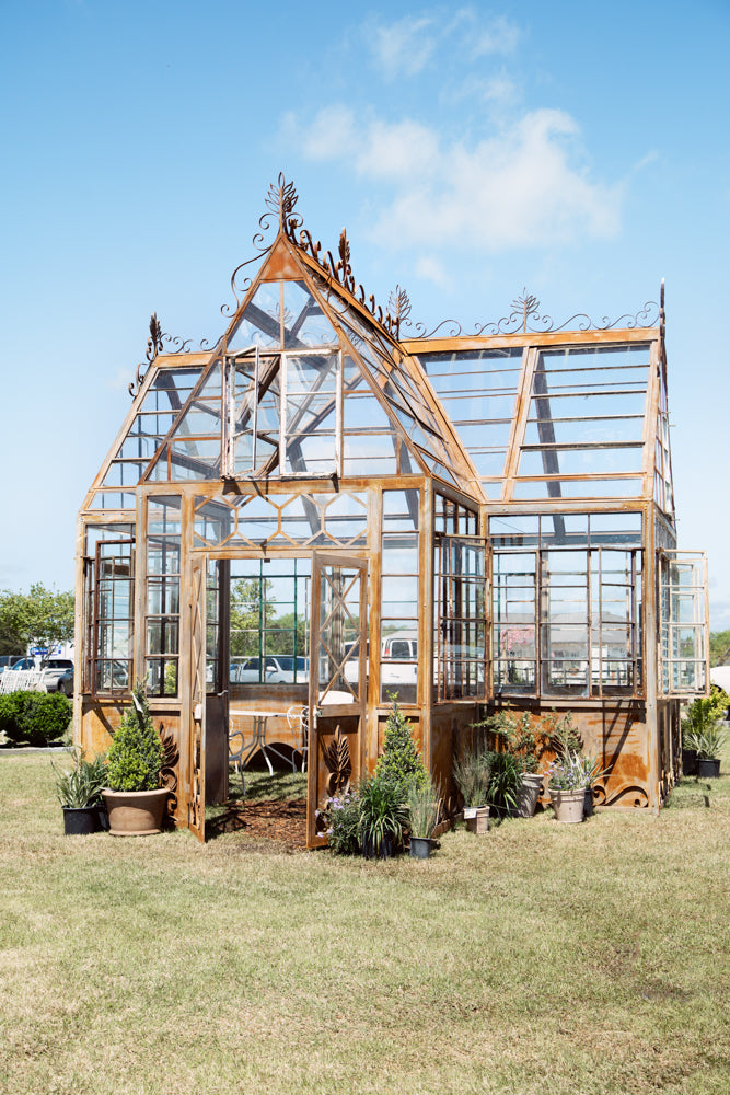 Custom Ornate 17' x 20' Original Factory Window Greenhouse (Example)