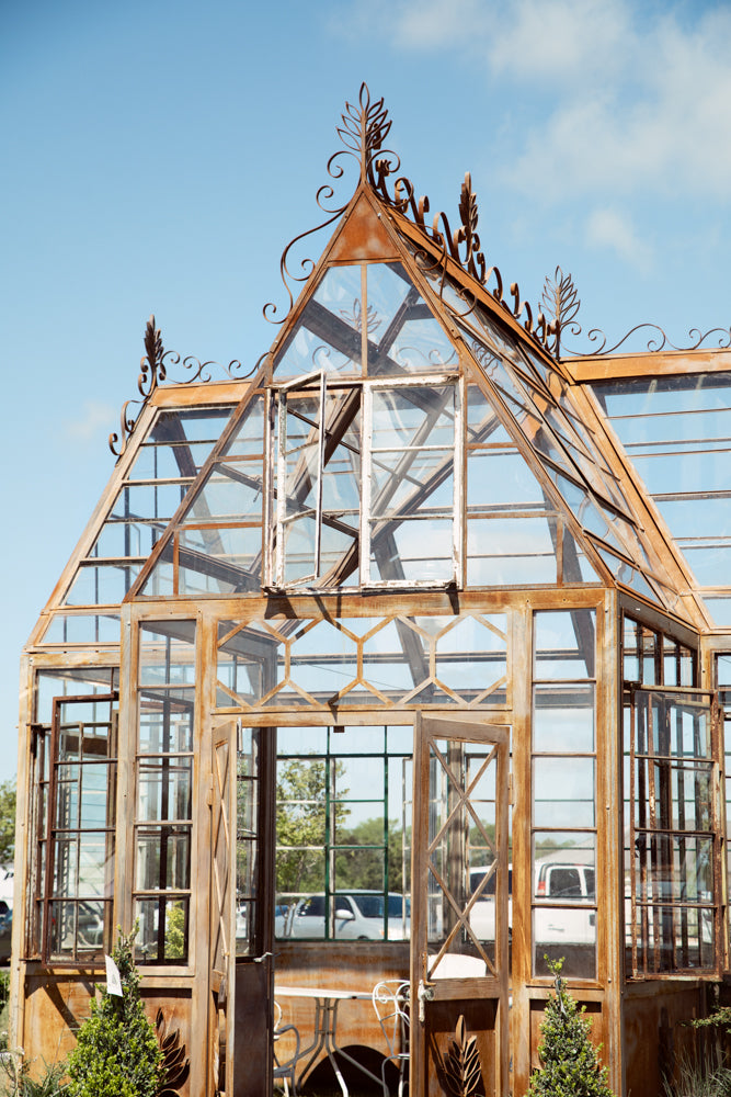 Custom Ornate 17' x 20' Original Factory Window Greenhouse (Example)