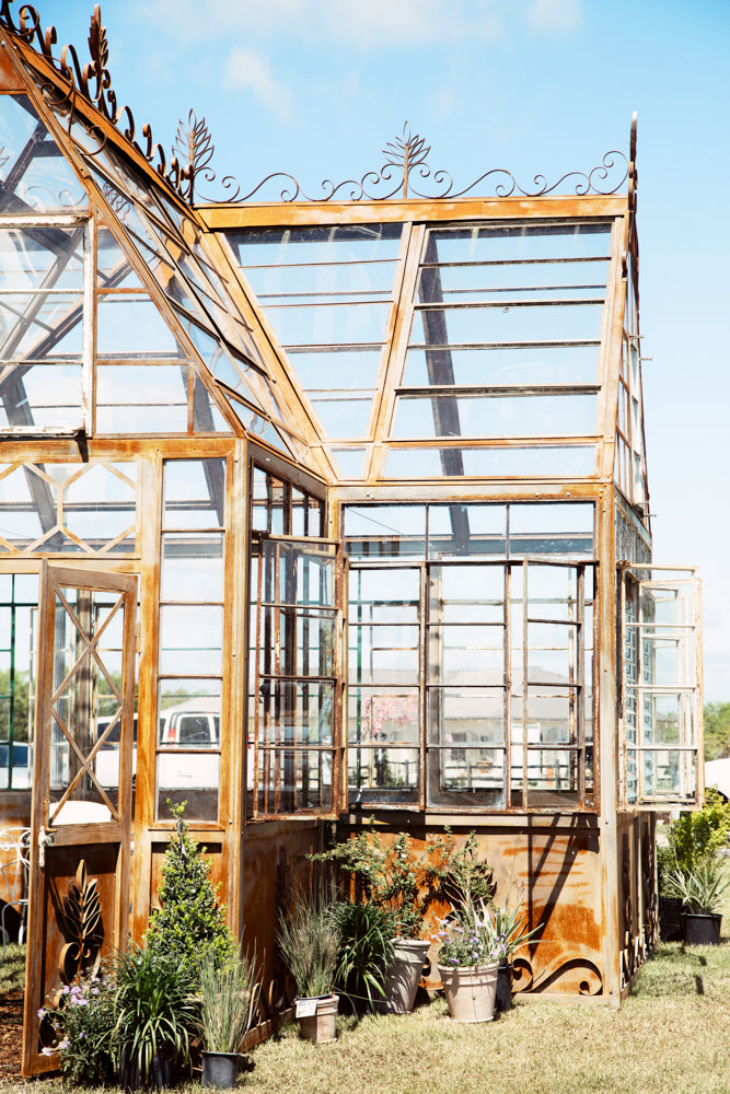 Custom Ornate 17' x 20' Original Factory Window Greenhouse (Example)