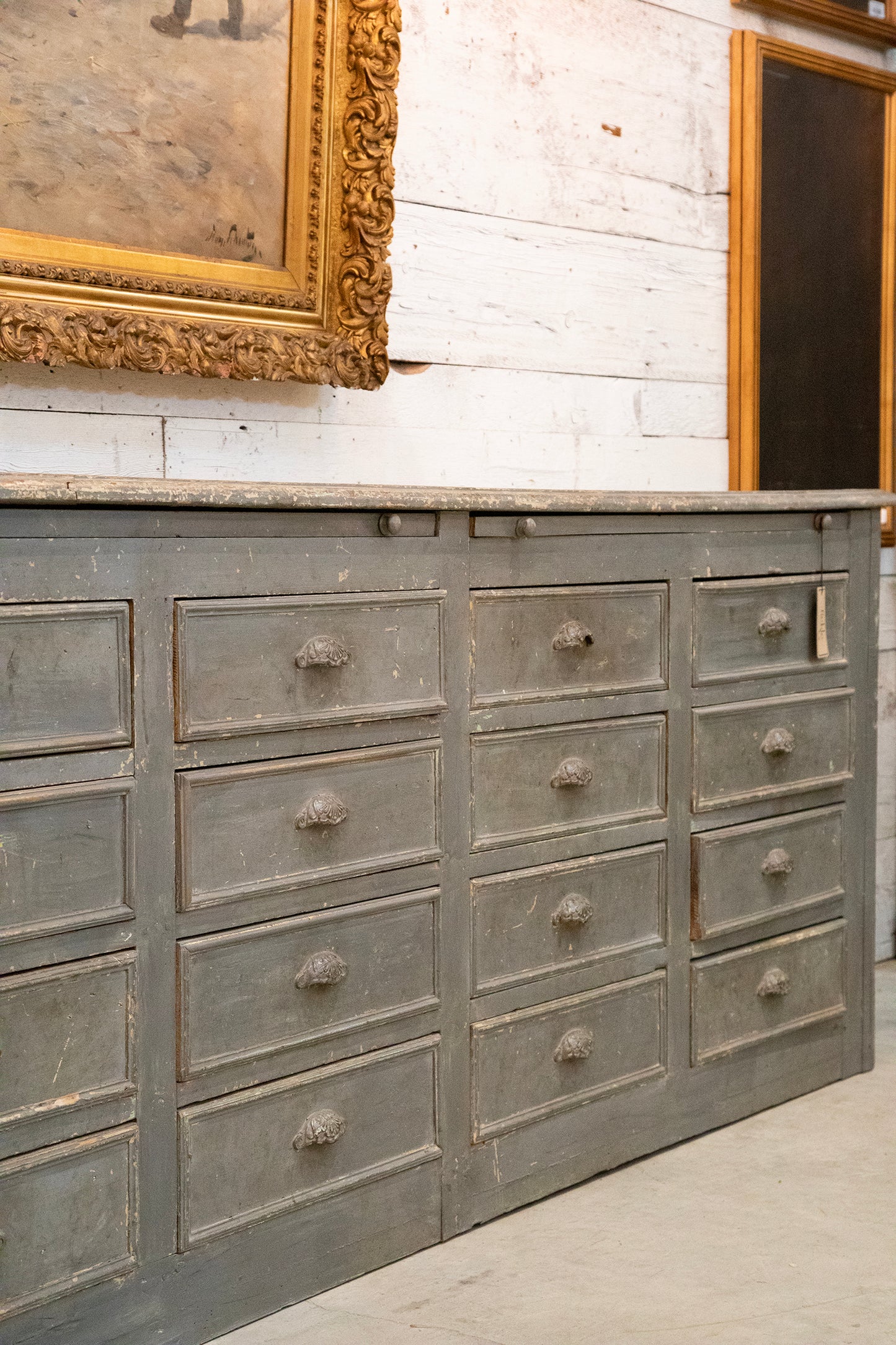Industrial Apothecary Cabinet with Multiple Drawers