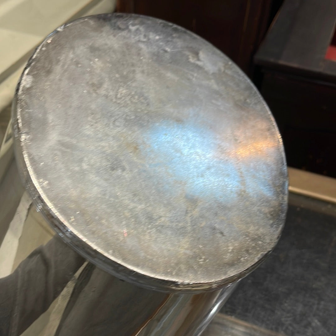 Silver Plate Oblong Champagne Bucket with Leather Handle CA10