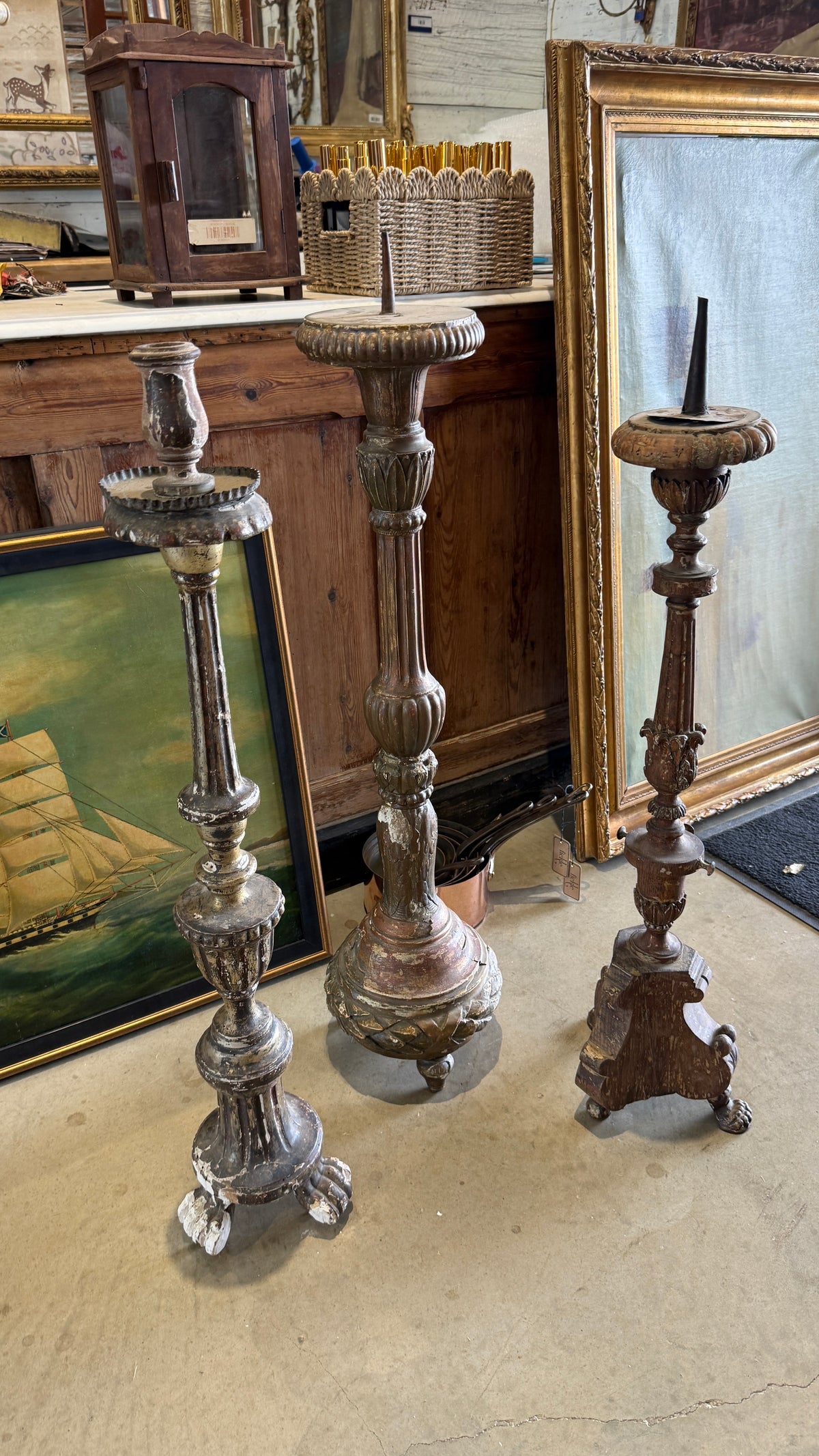 Altar Candelabras Circa early 19th Century