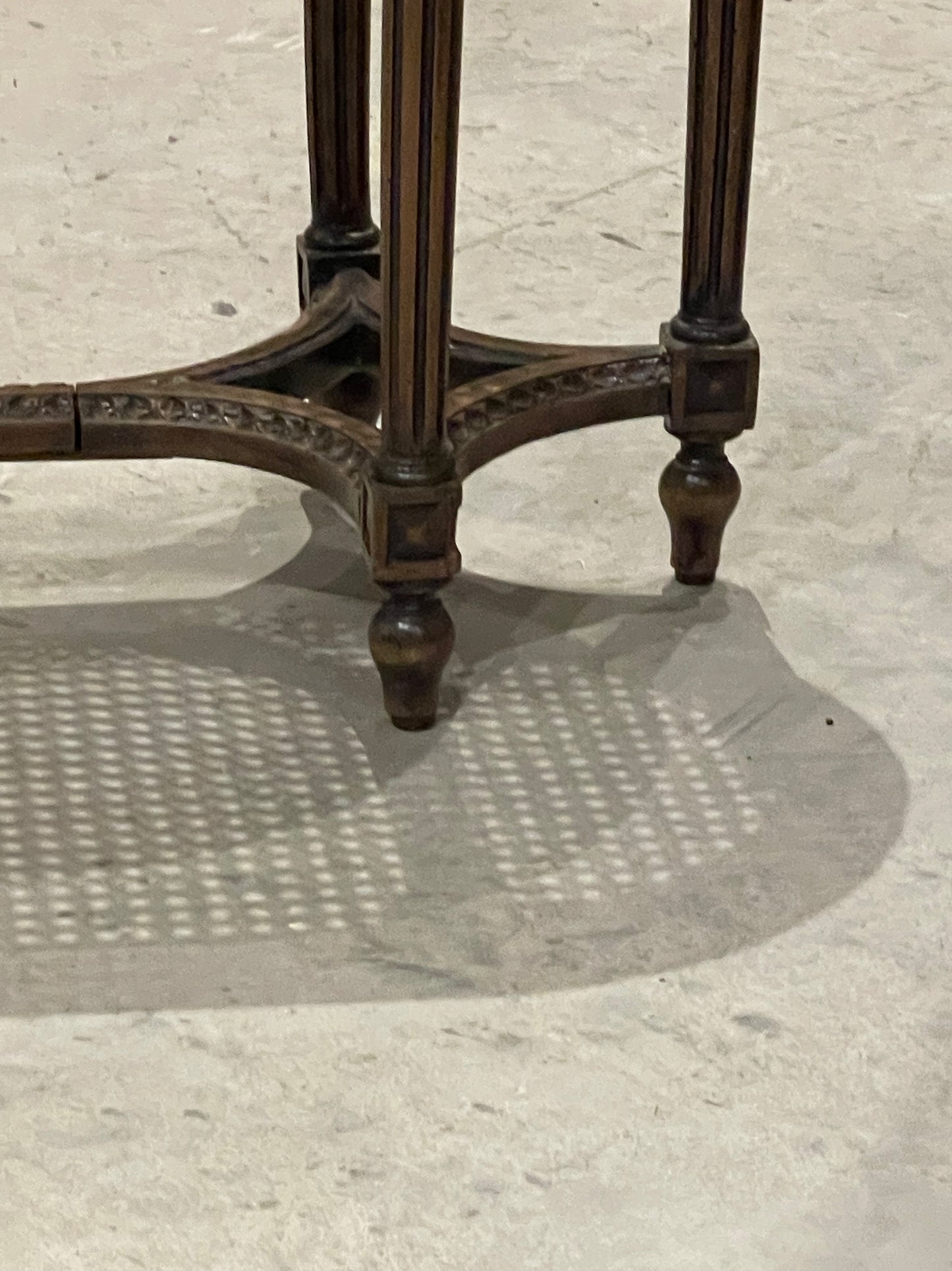 French Cane Seat Bench
