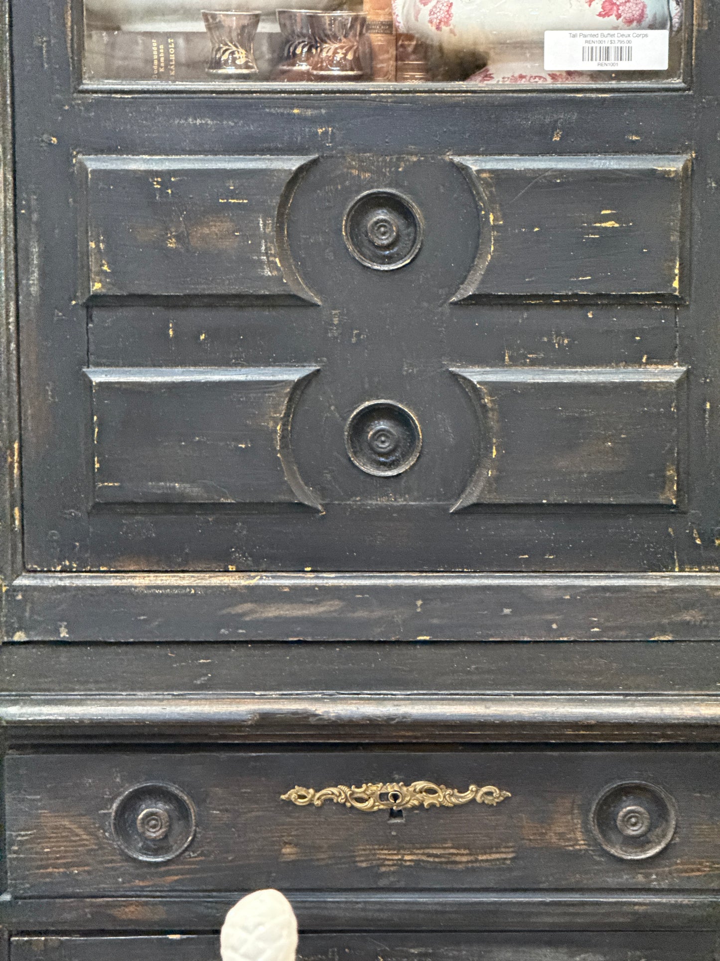 Tall Painted Buffet Deux Corps