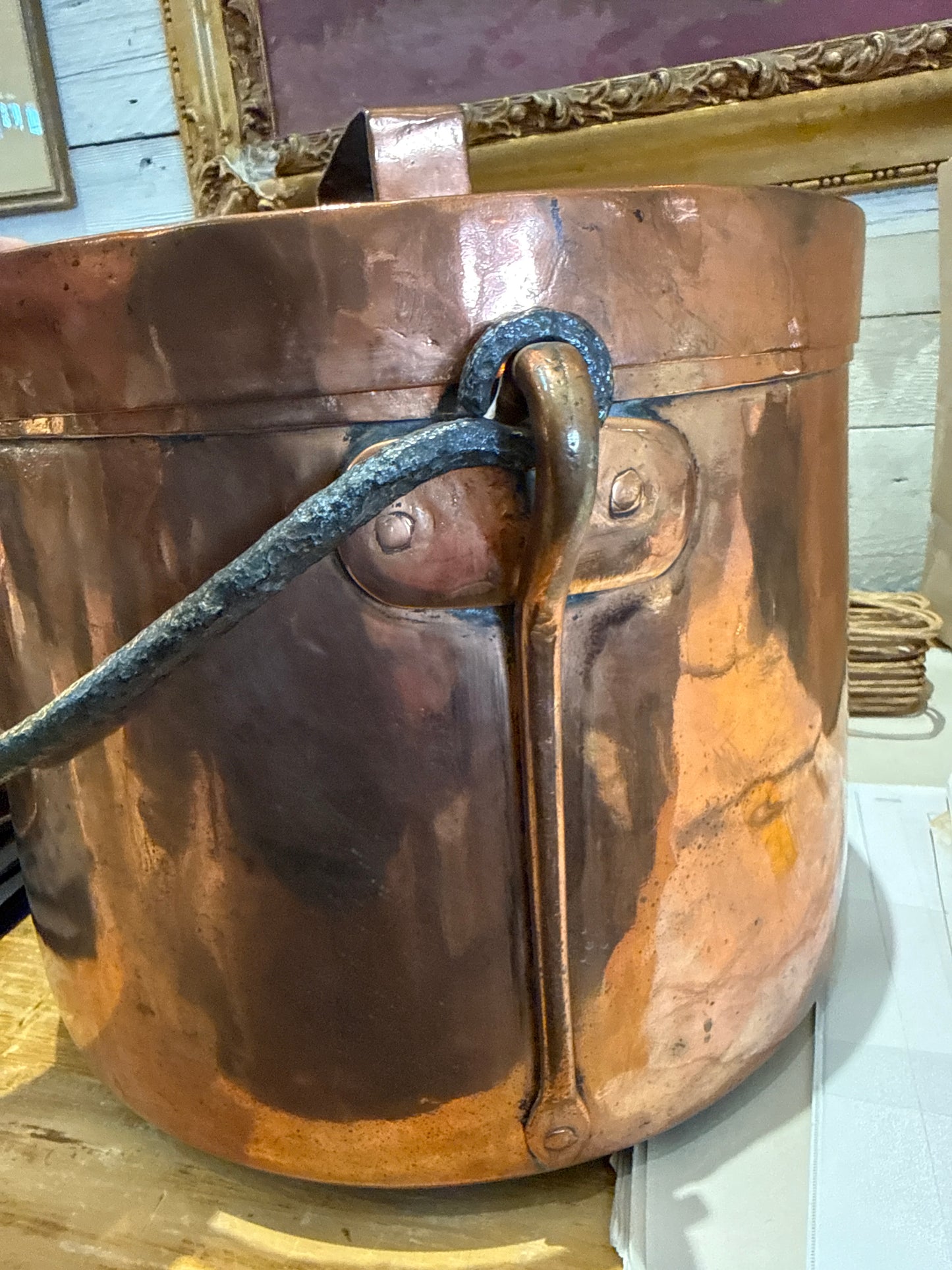 Large Copper Stock Pot