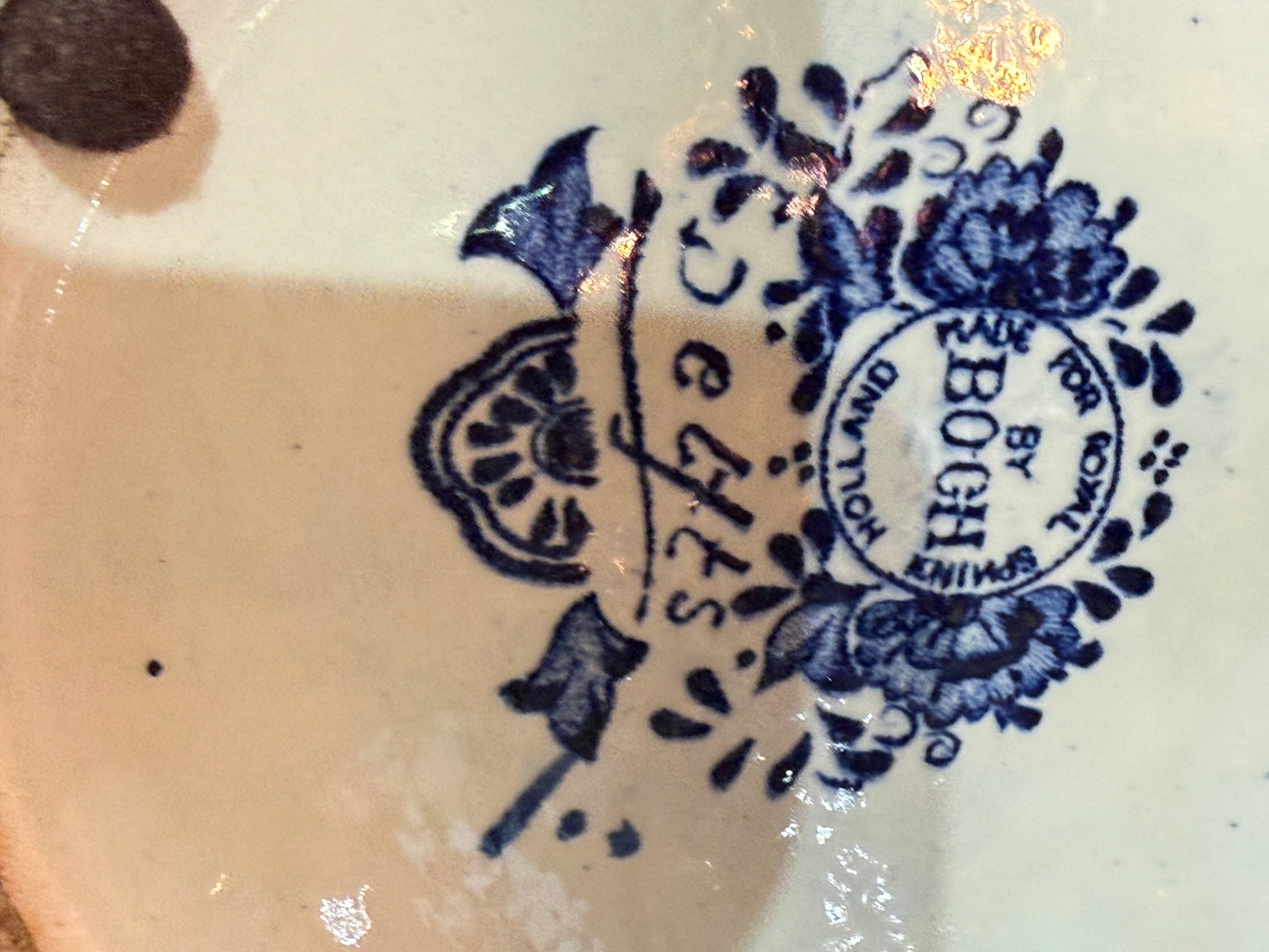 Dutch Blue and White Delft Vase