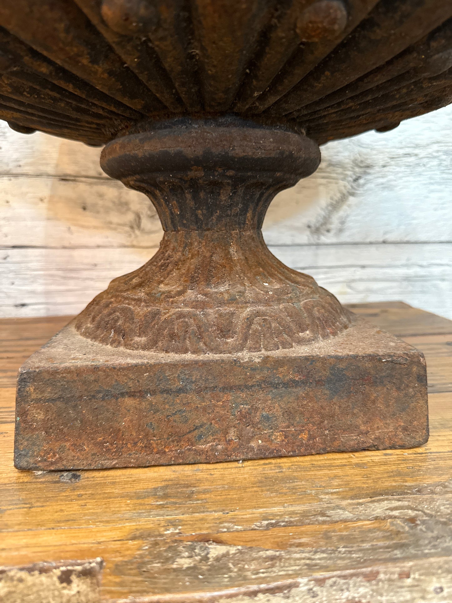 Cast Iron Urn with 2 Handles