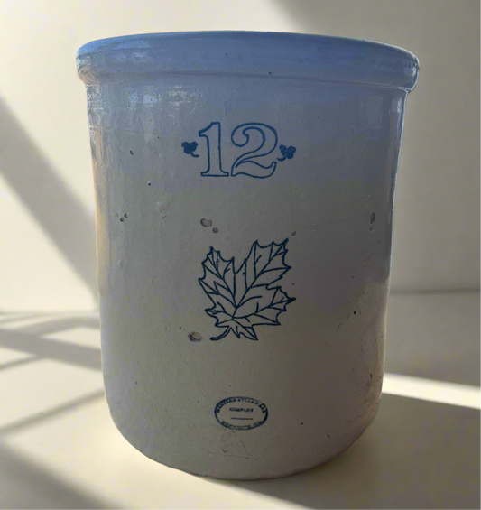 Cream Crock #12 Maple Leaf