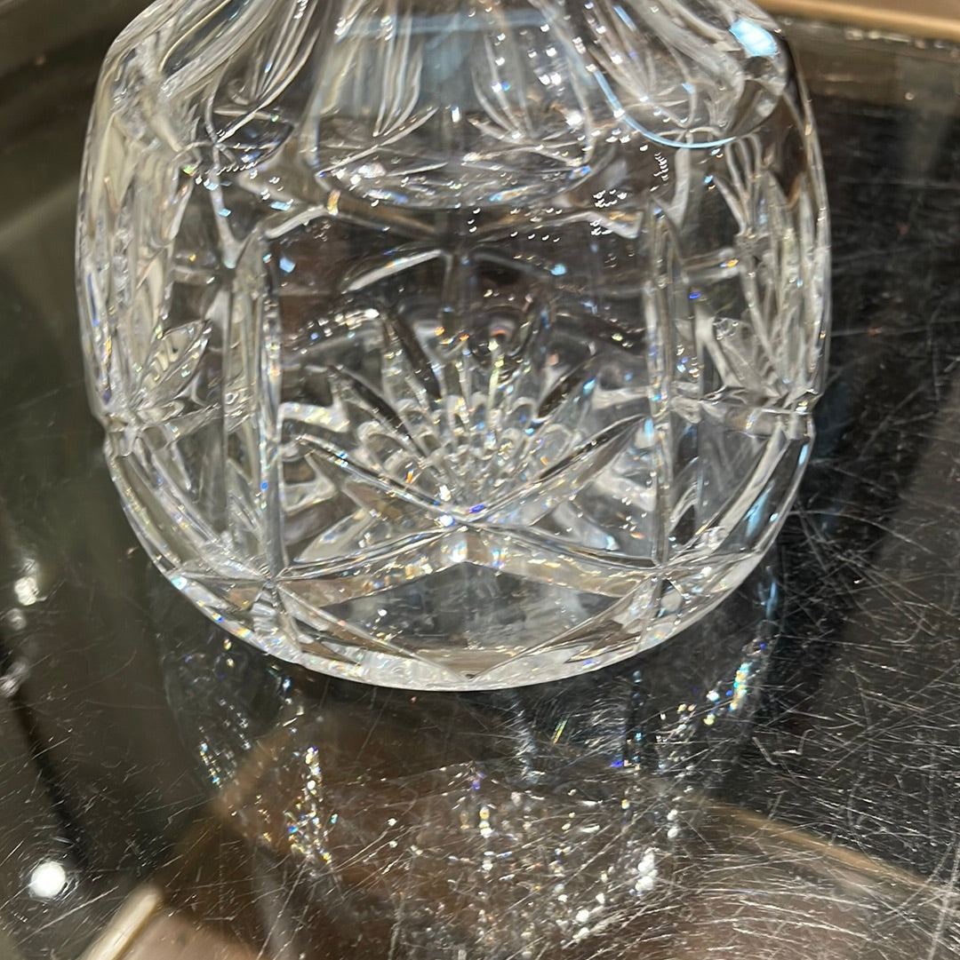 Cut Glass Carafe For Bud Vase