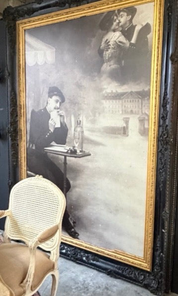 Large Frame with Picture of soldier