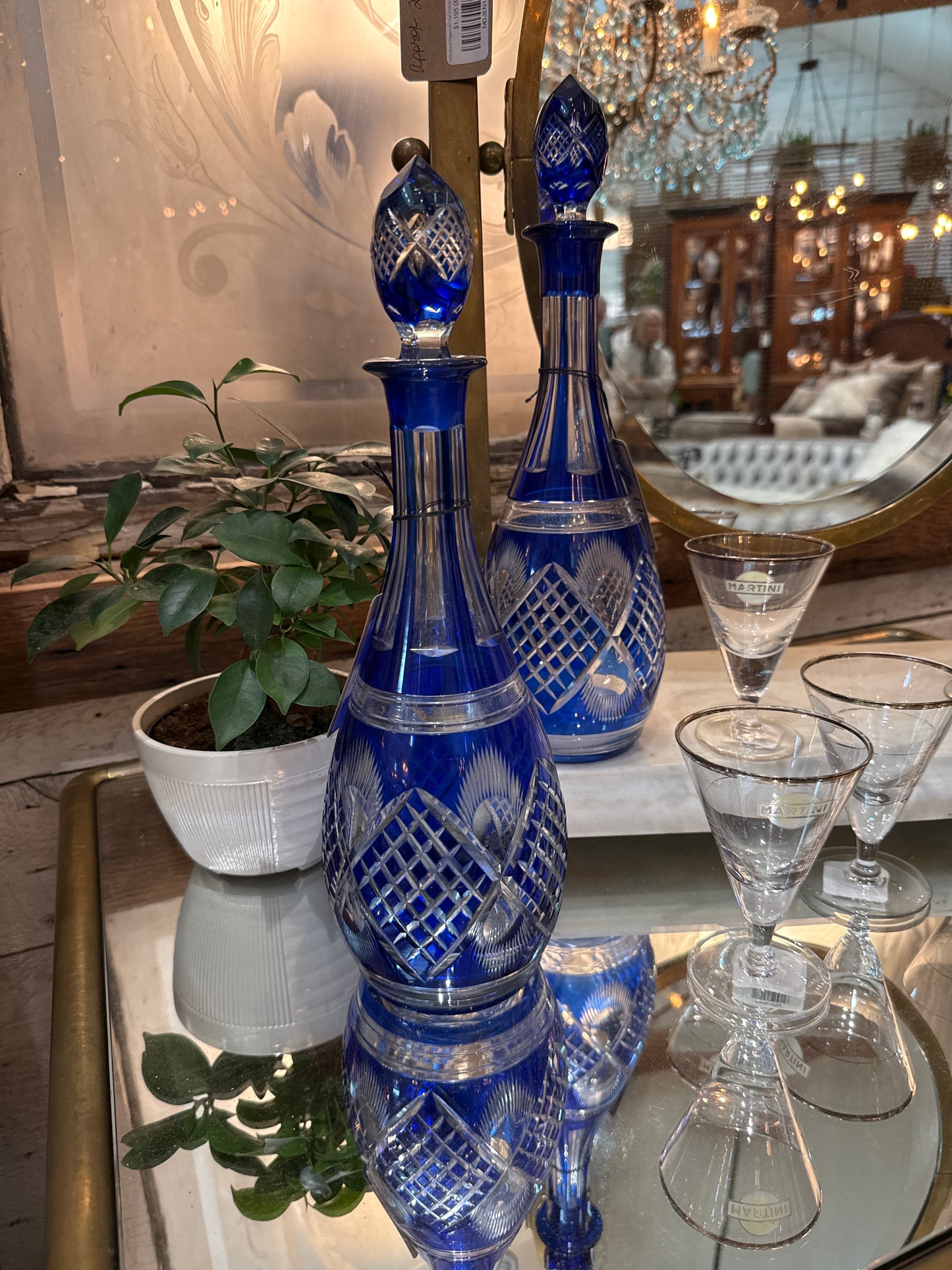 Cobalt Blue Bohemian Decanter CA04