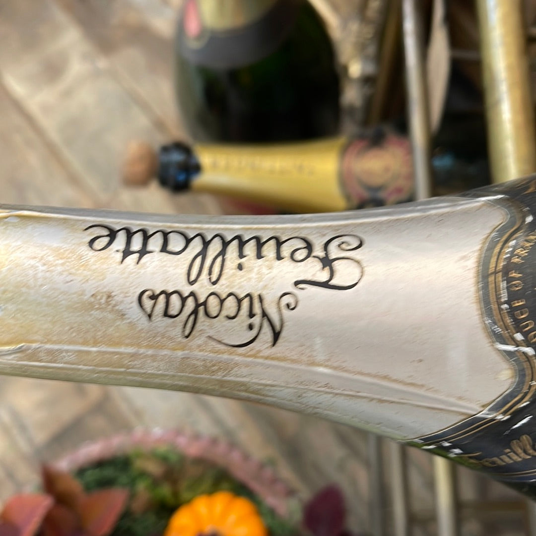Large Nicolas Glass Champagne Bottle