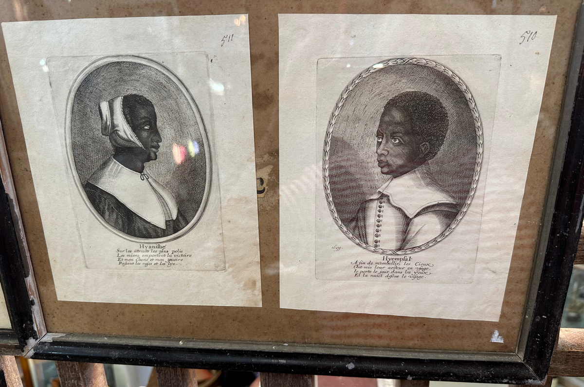 Pair of 17th C French Engravings Hyacinthe and Hyemplis