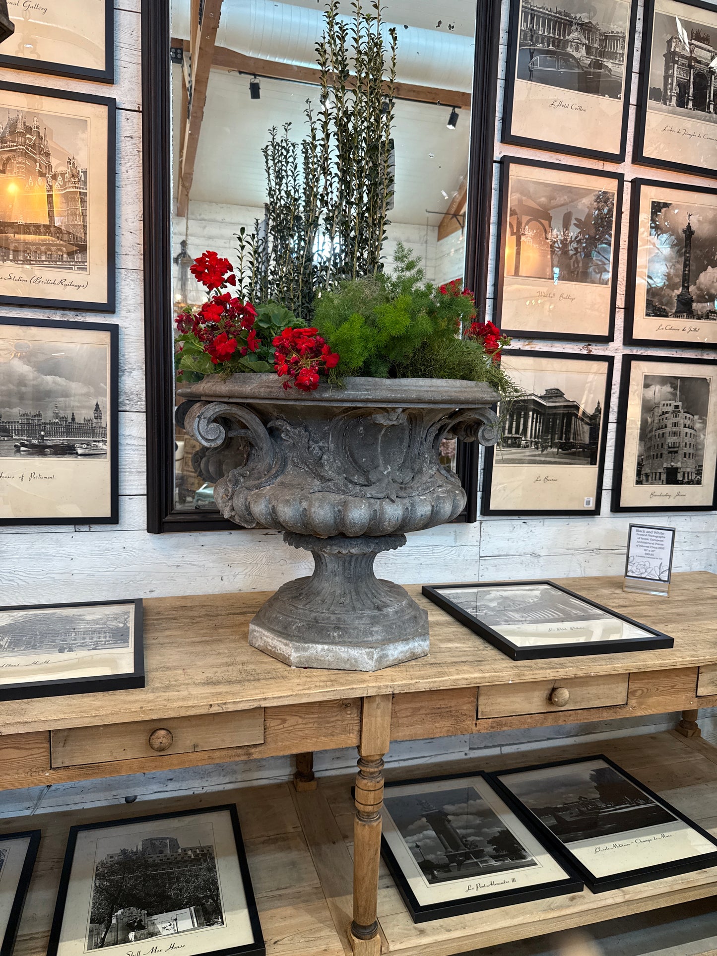 Large Zinc Planter
