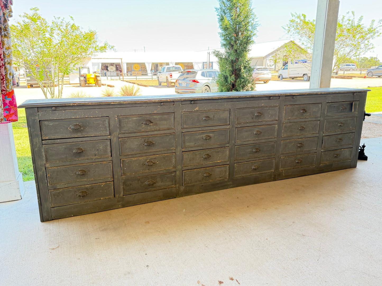 Industrial Apothecary Cabinet with Multiple Drawers