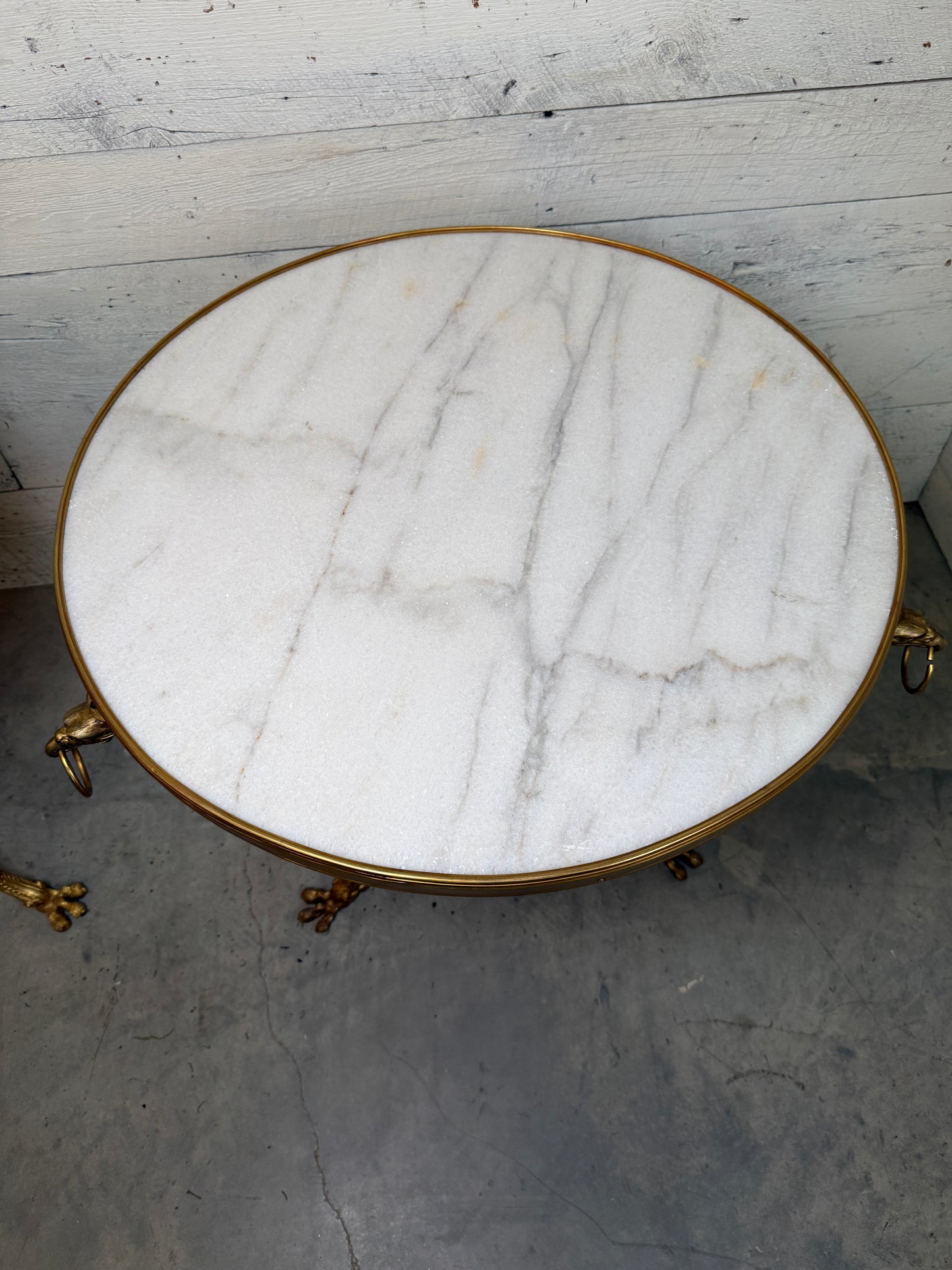 French Neoclassical Style Gilt Bronze and Marble Guéridons or Side Table (Sold Individually)