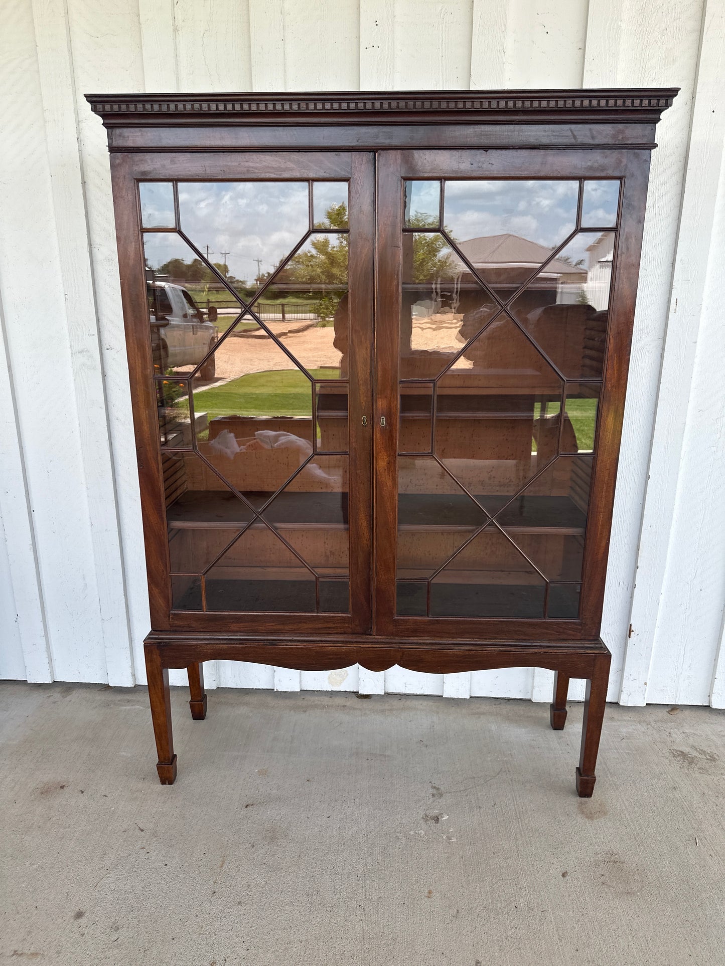 Mahogany Astral Glazed Bookcase