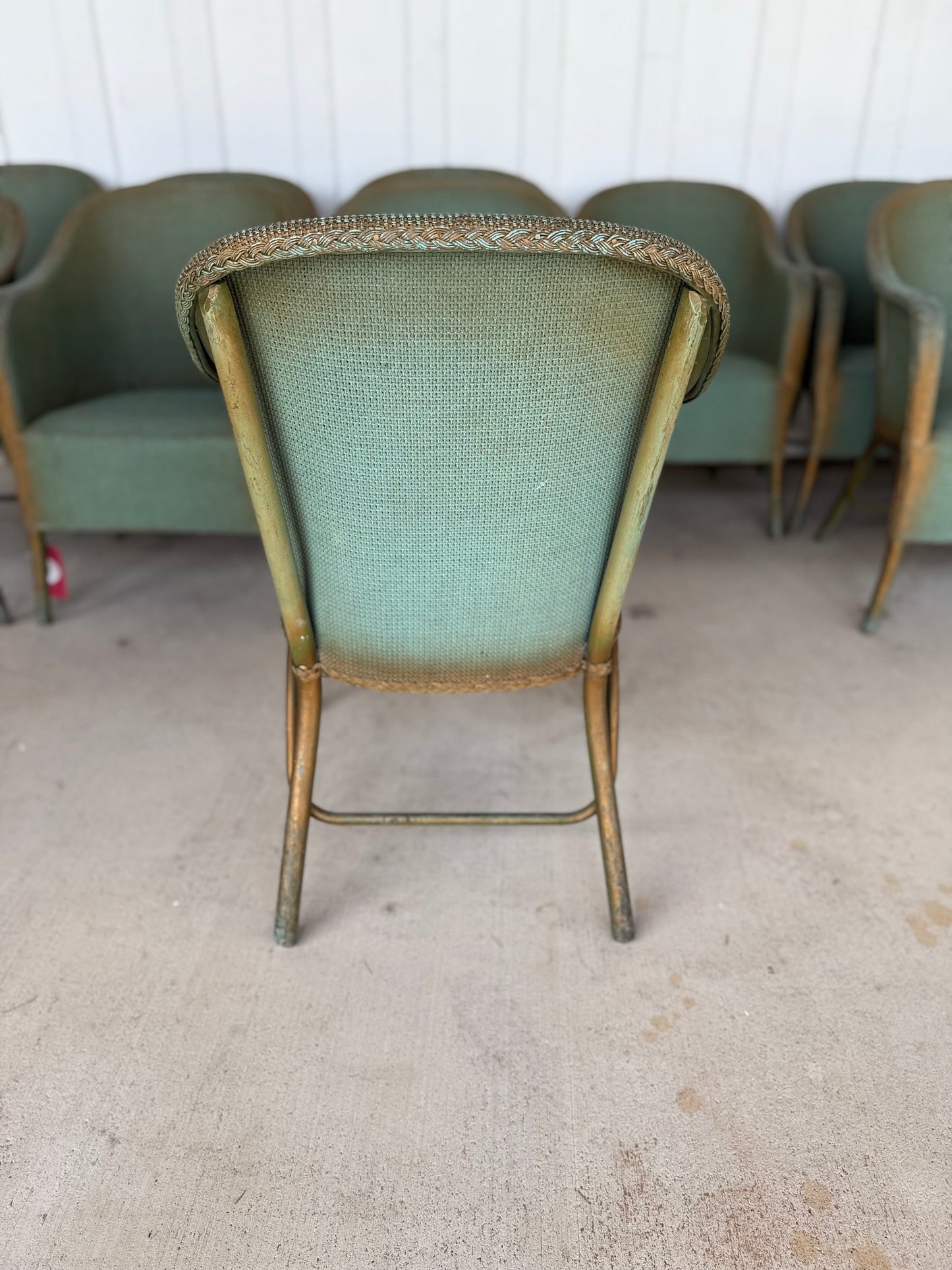 Lloyd Loom Mid-Century Indoor/Outdoor Dining Chair