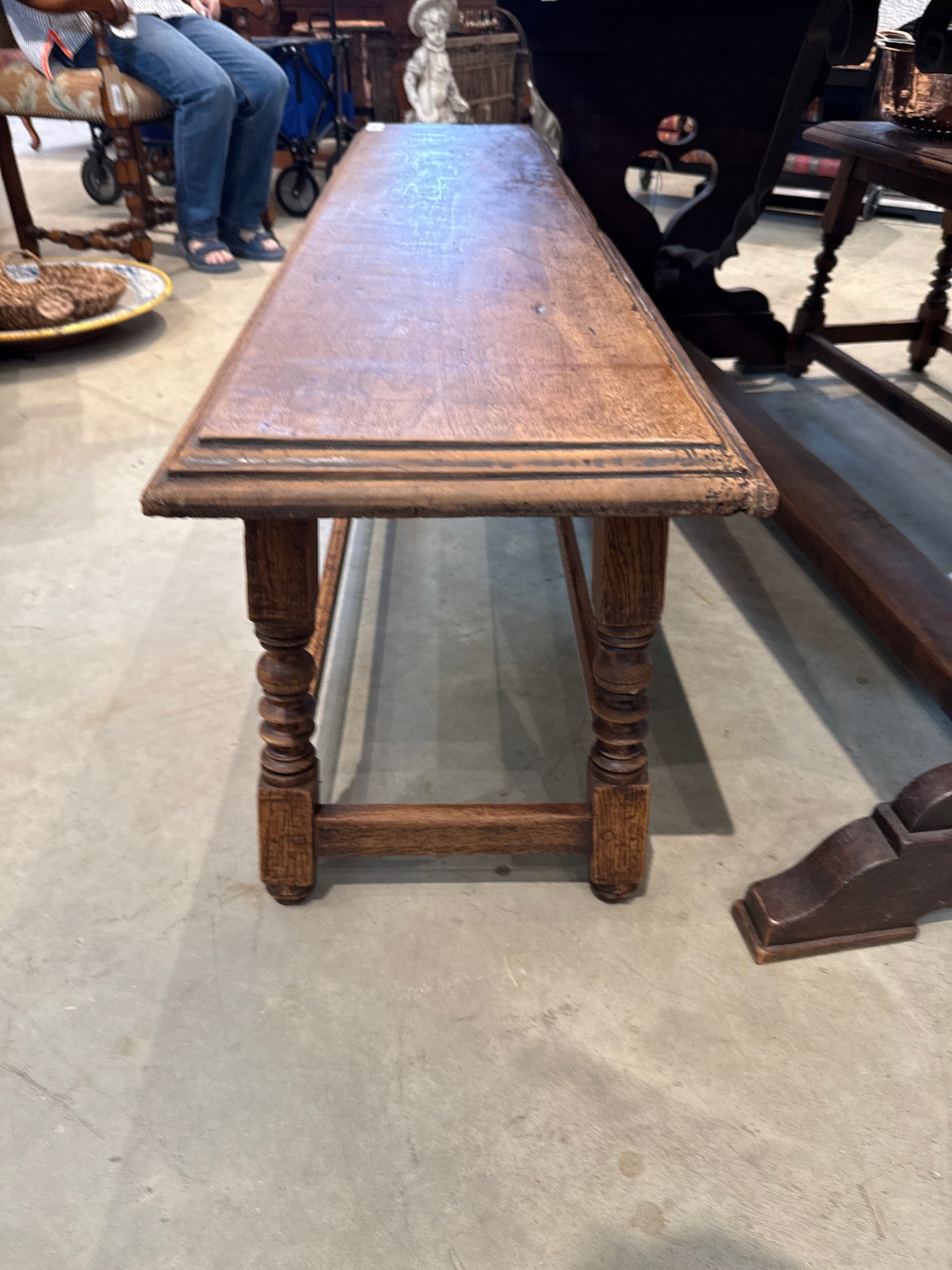 French Wood Bench 19th Century