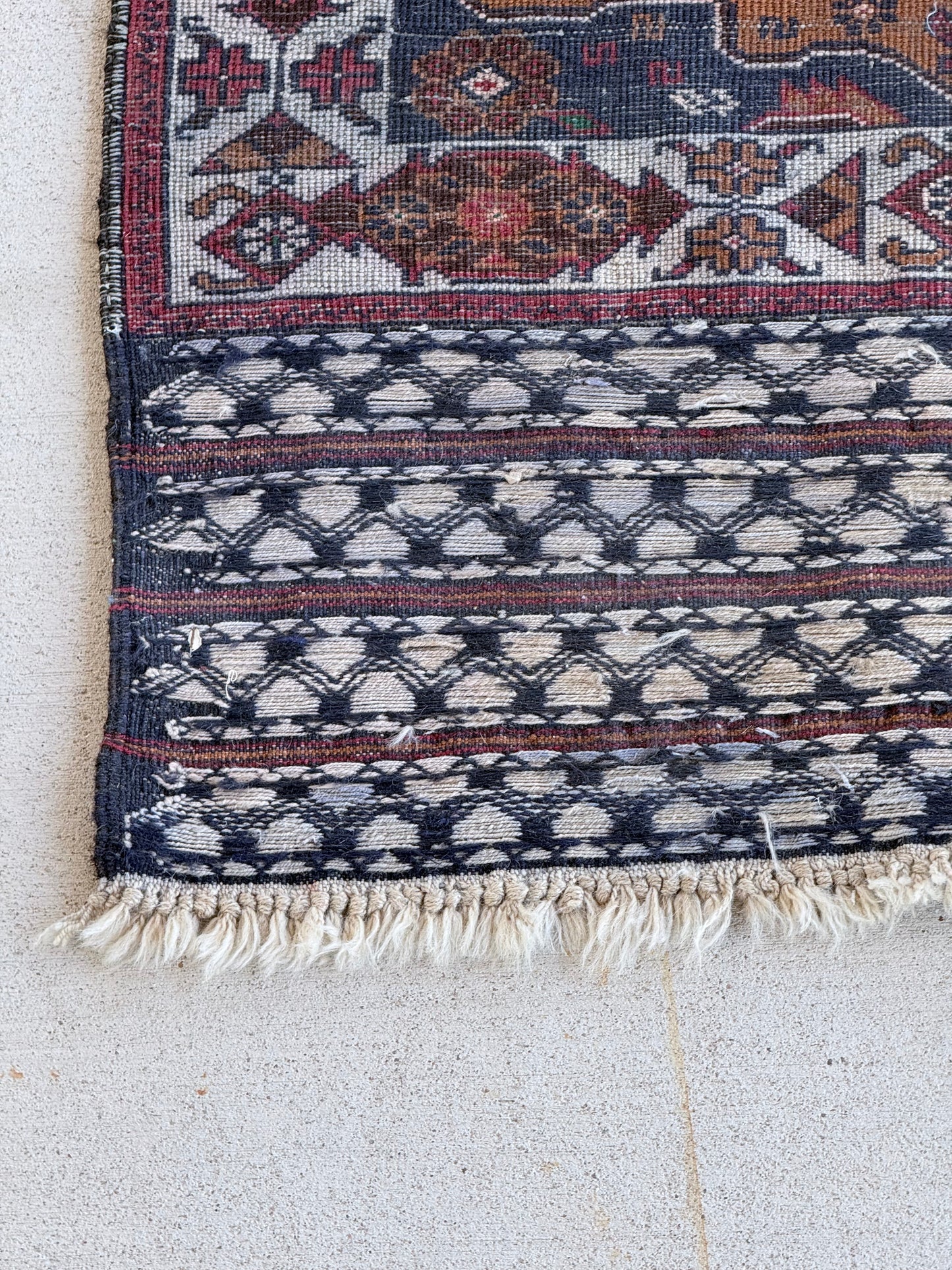 #139 Small Blue Red Rug