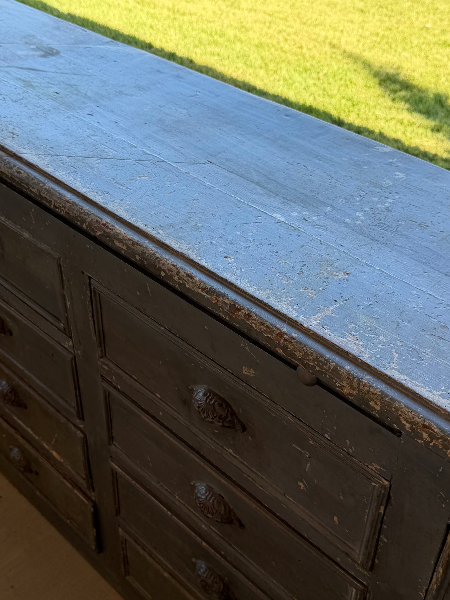 Industrial Apothecary Cabinet with Multiple Drawers