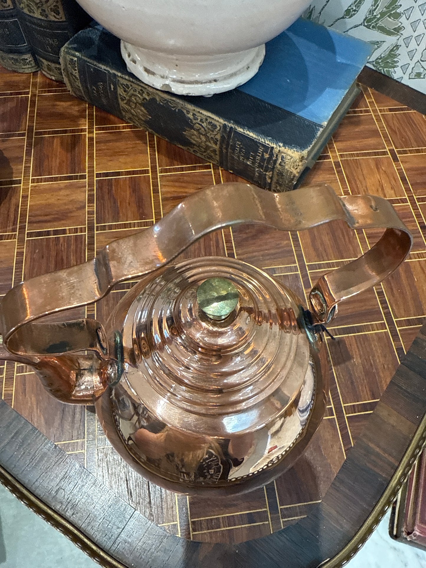 Antique French Copper Tea Pot