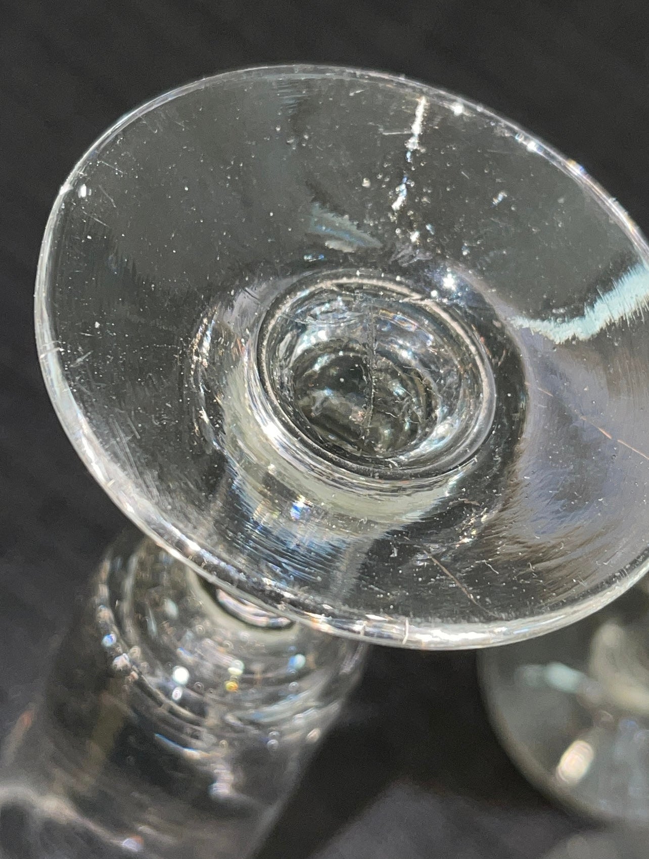 Art Nouveau French Etched Champagne Glasses