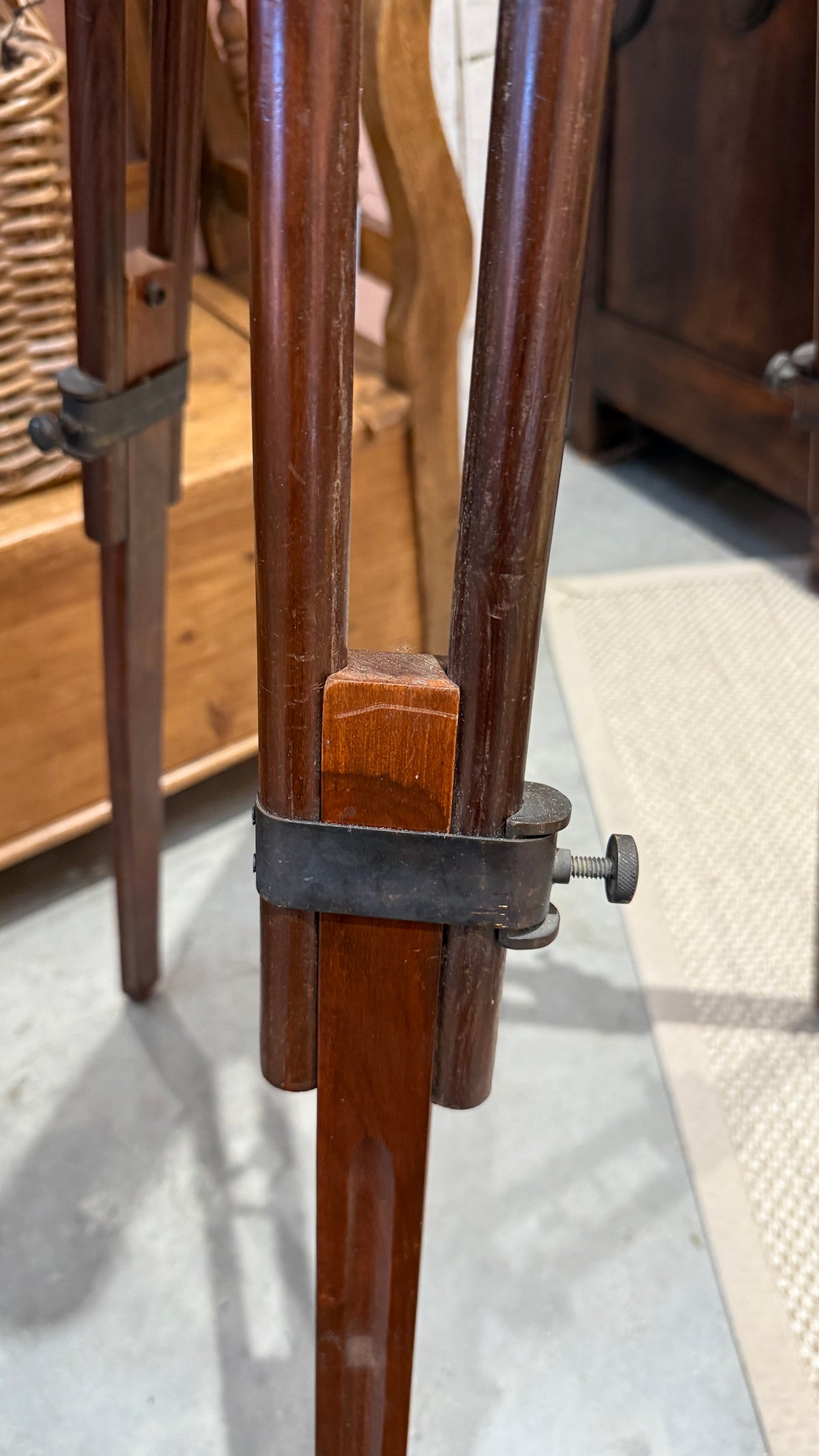 Large Standing Brass Telescope Circa 1850