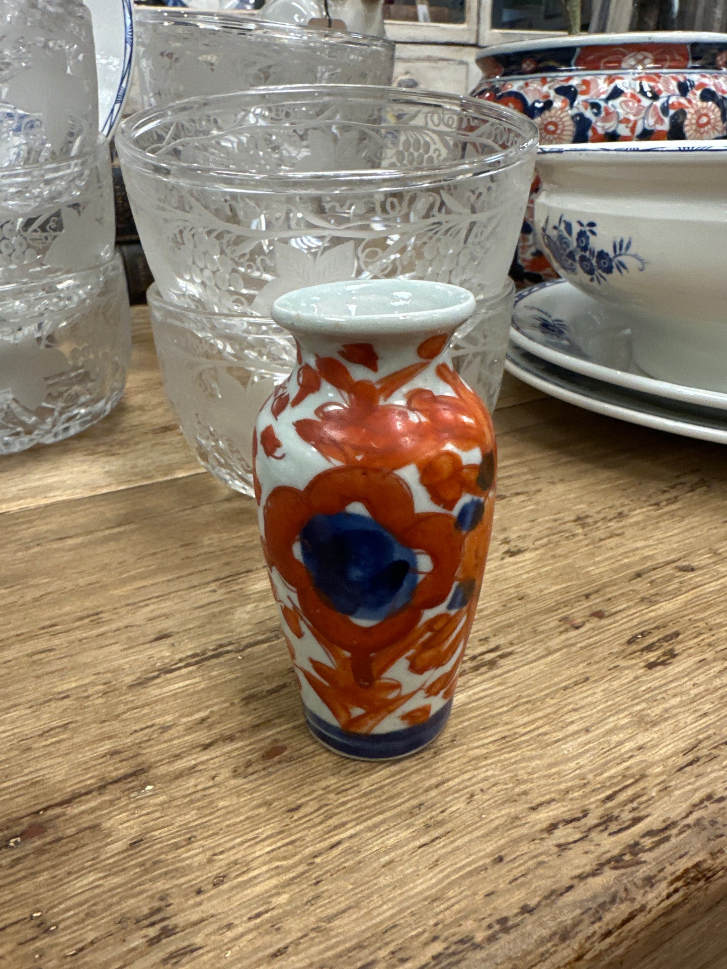 Miniature Meiji Period Imari Vase