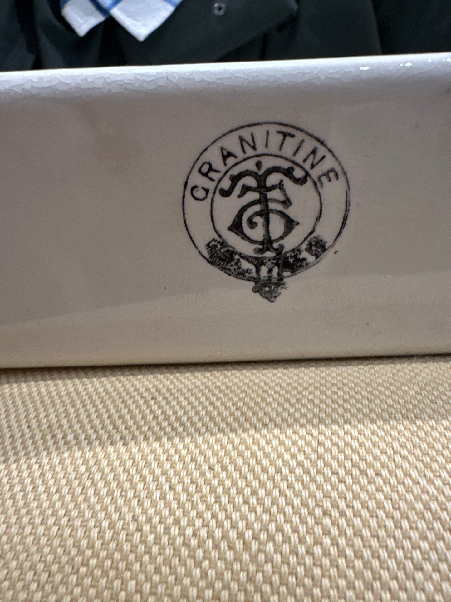 Ironstone Photo Development Tray Circa 1900