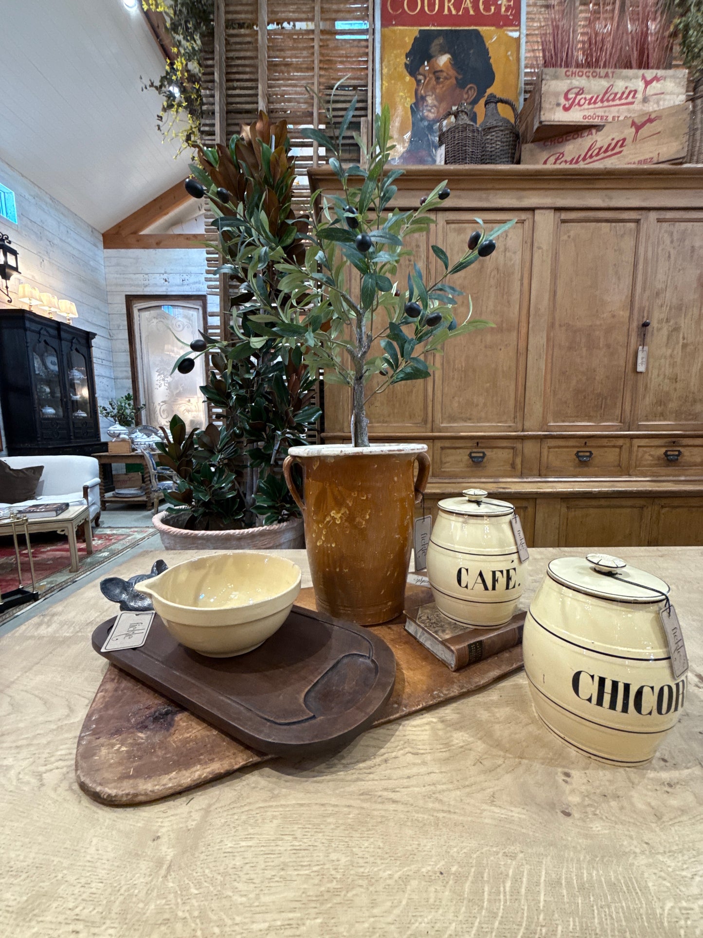 Brown Confit Pot Large Two Handles