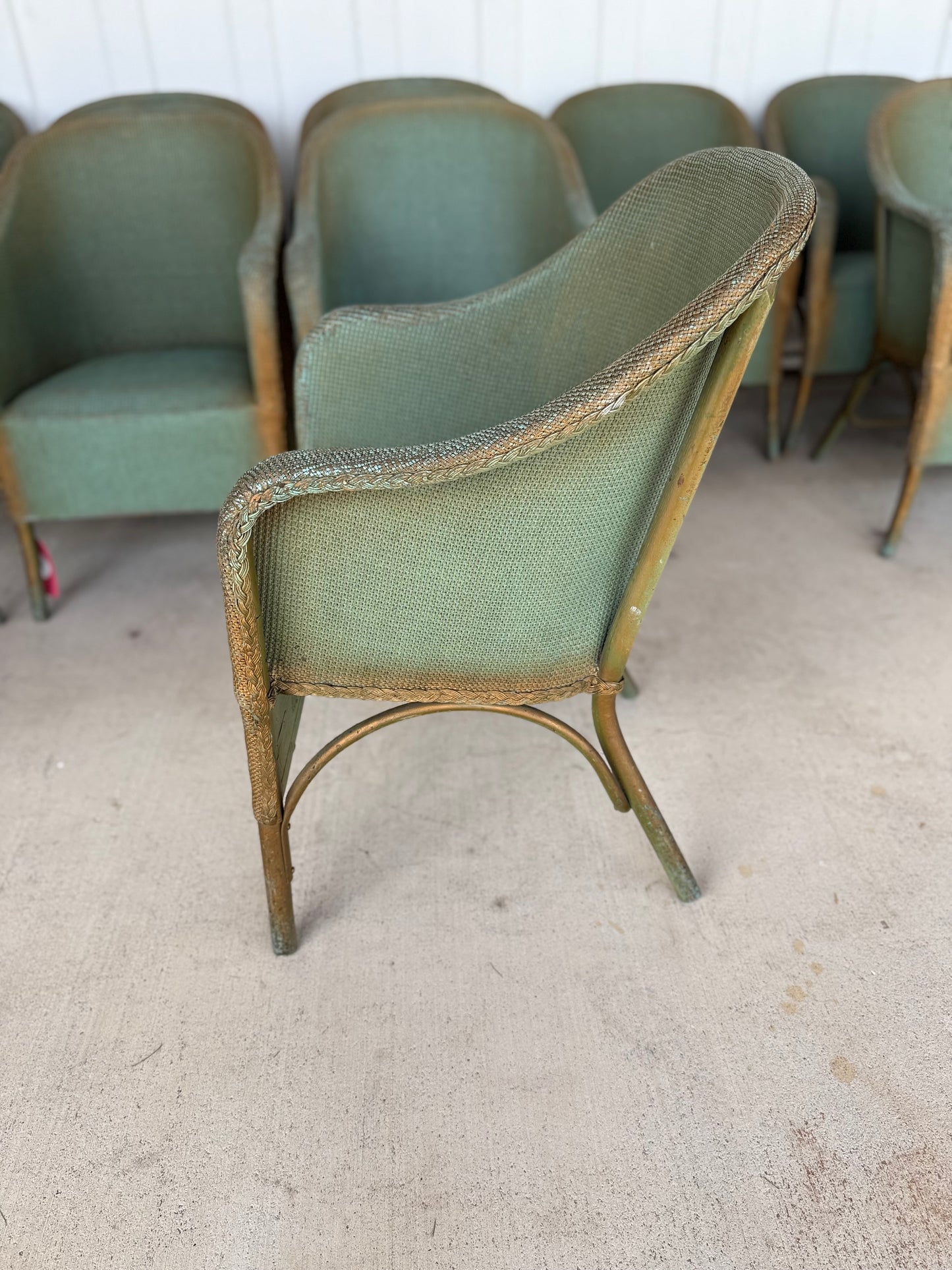 Lloyd Loom Mid-Century Indoor/Outdoor Dining Chair