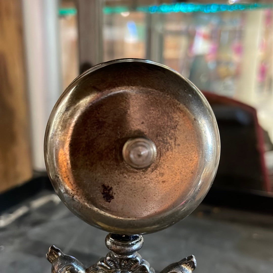 Rare Front Desk Bell, Hotel Counter Bell, Servants Call Bell, Antique Butlers Bell