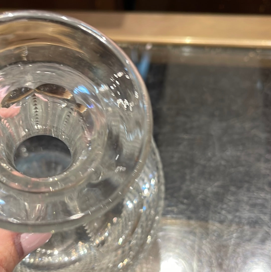 Cut Glass Carafe Used for Bud Vase