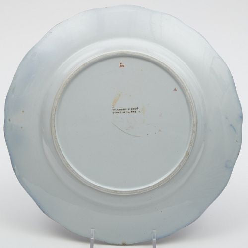 W. Adams & Sons Cobalt Ground Ironstone