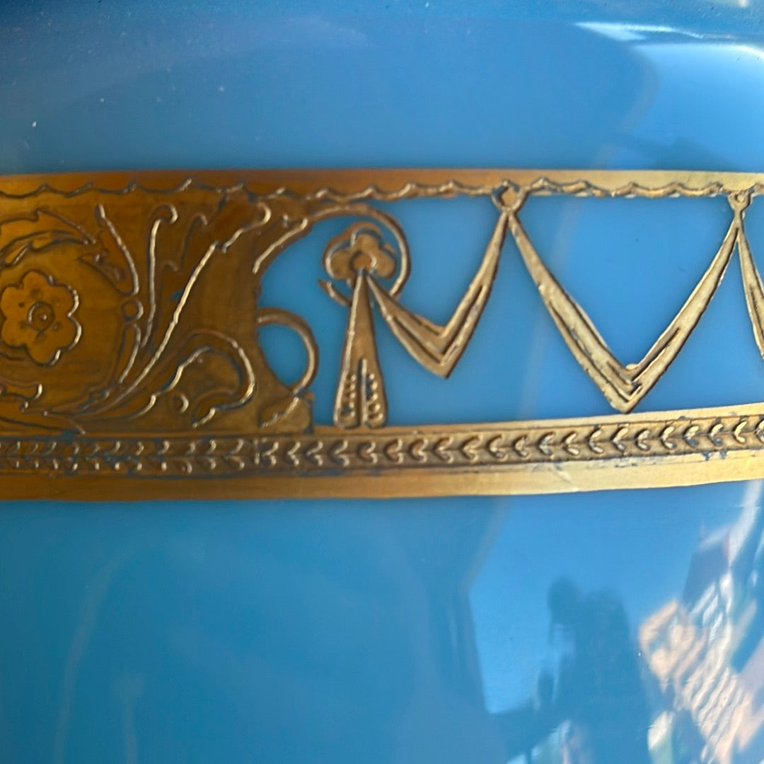 Opaline Glass Urn Vase