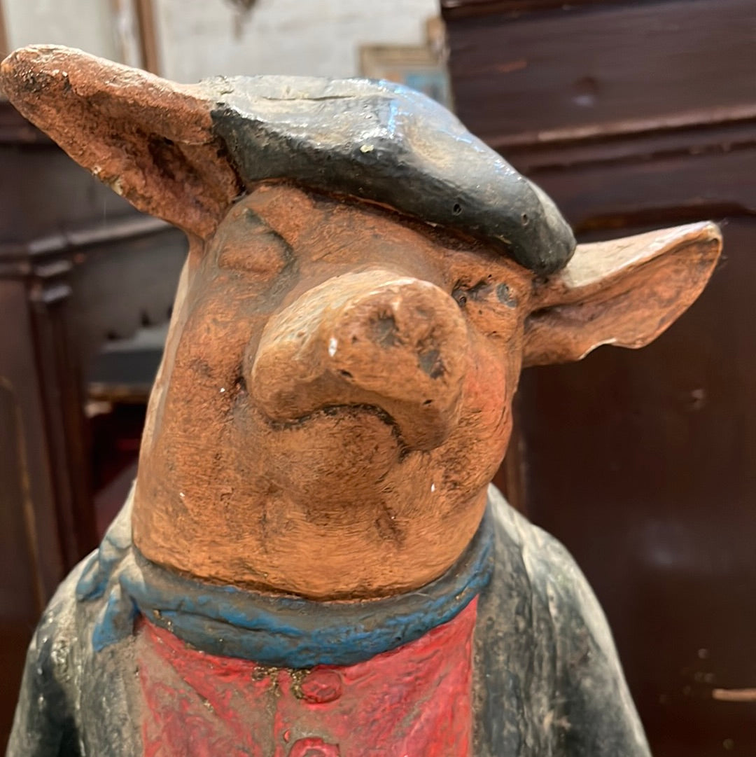 French Pig Folk Art