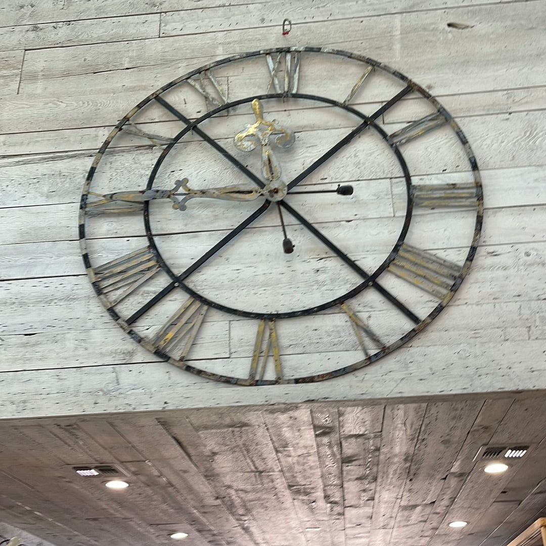 Large Iron Clock - Non Functional
