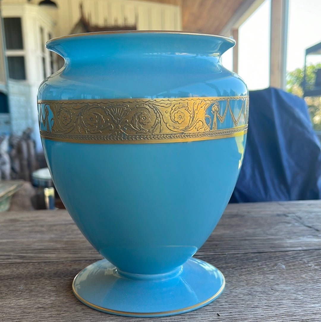 Opaline Glass Urn Vase