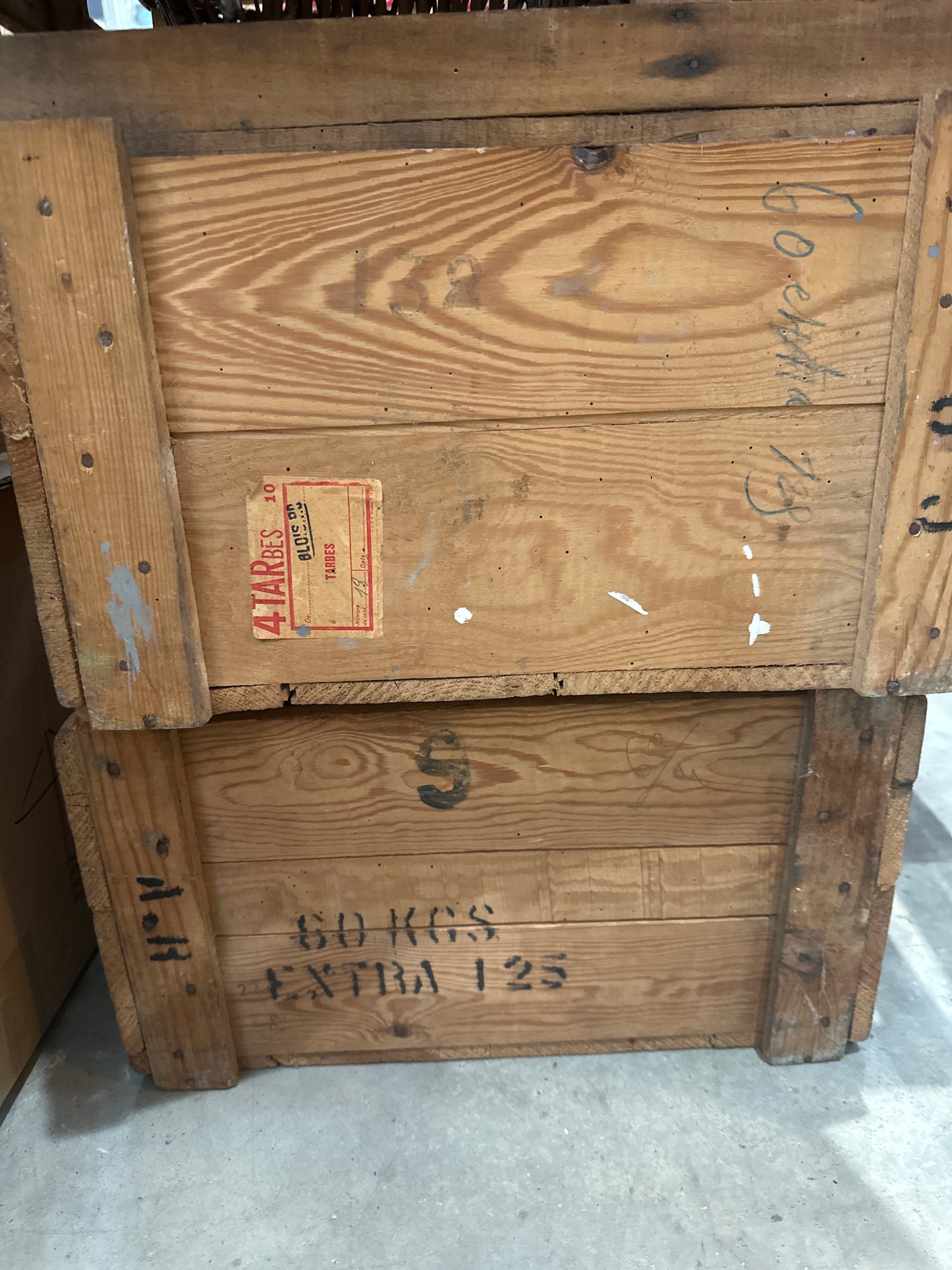 Vintage French Pine Chocolate Boxes