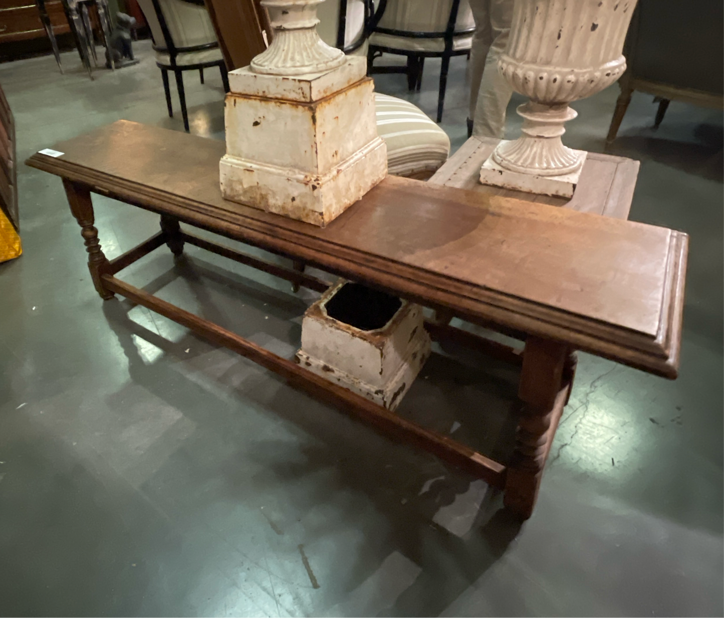 French Wood Bench 19th Century