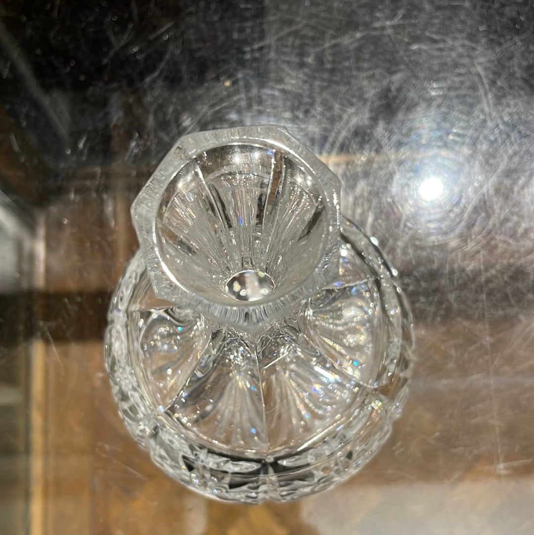 Cut Glass Carafe For Bud Vase