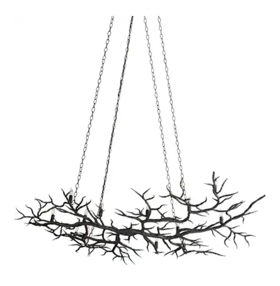 Rainforest Large Bronze Chandelier