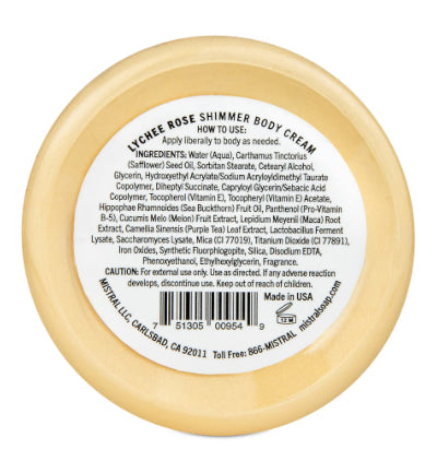 Mistral Luxe Body Cream Lychee Rose