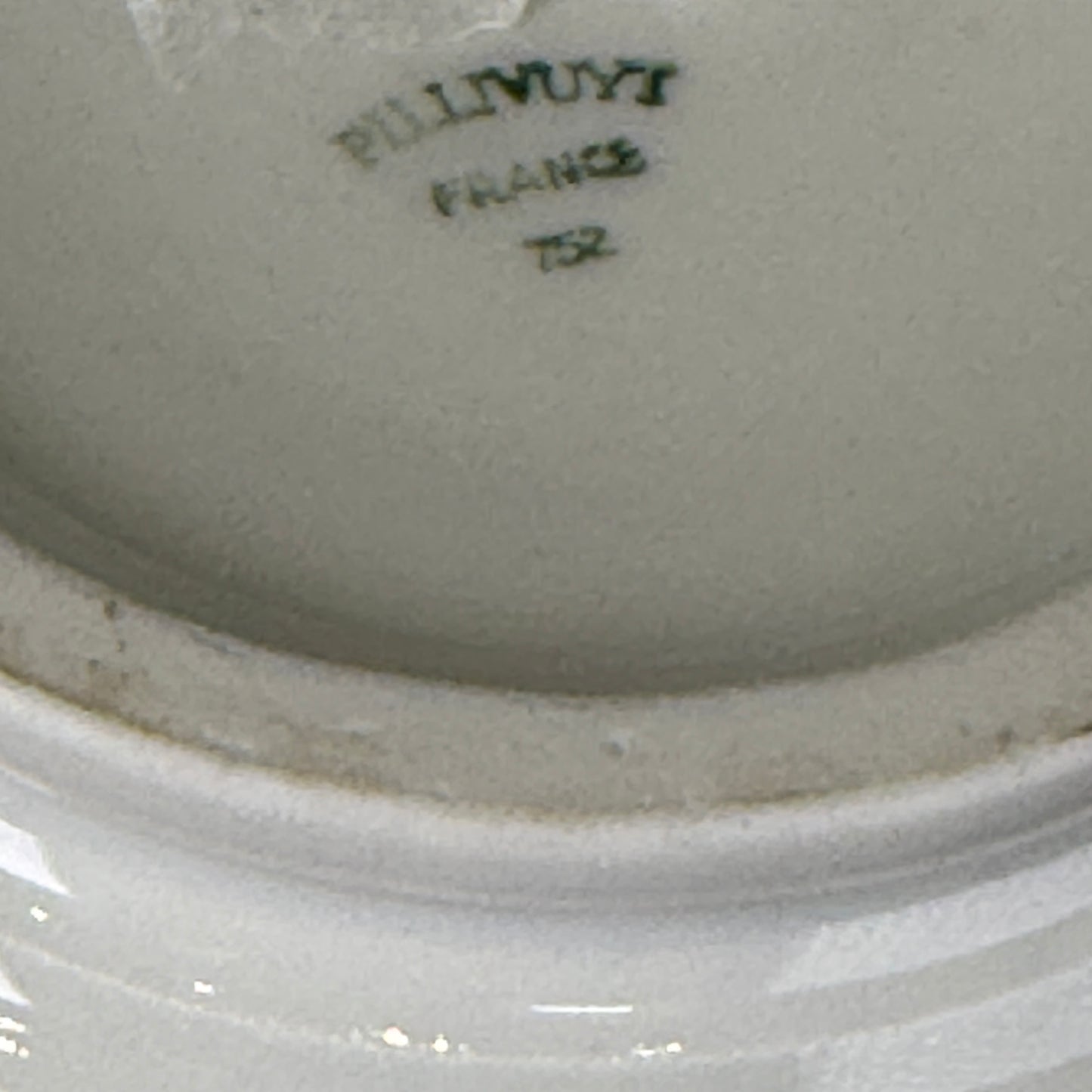 French Pillivuyt Porcelain Double-Handled Soup Bowl