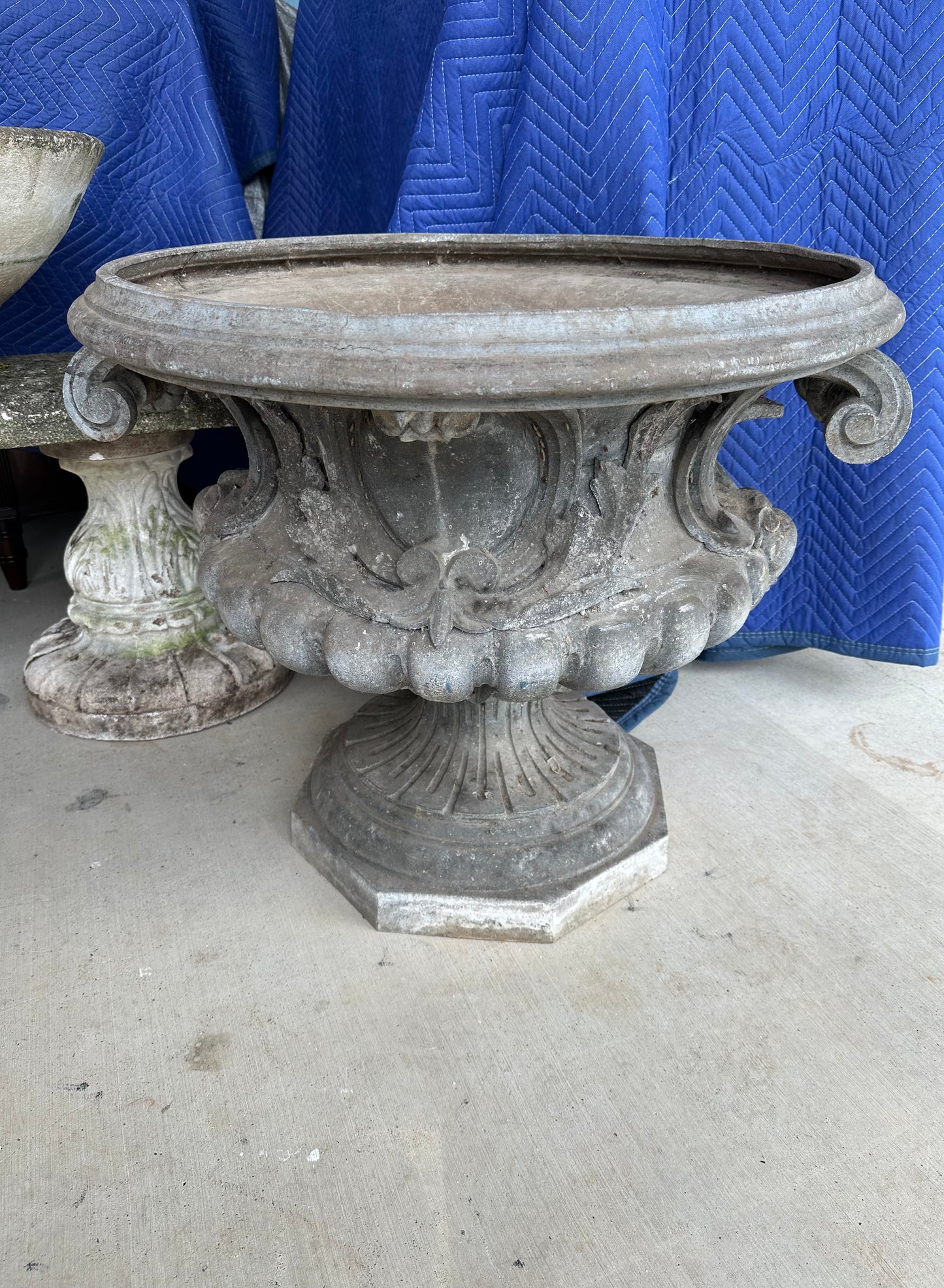 Large Zinc Planter
