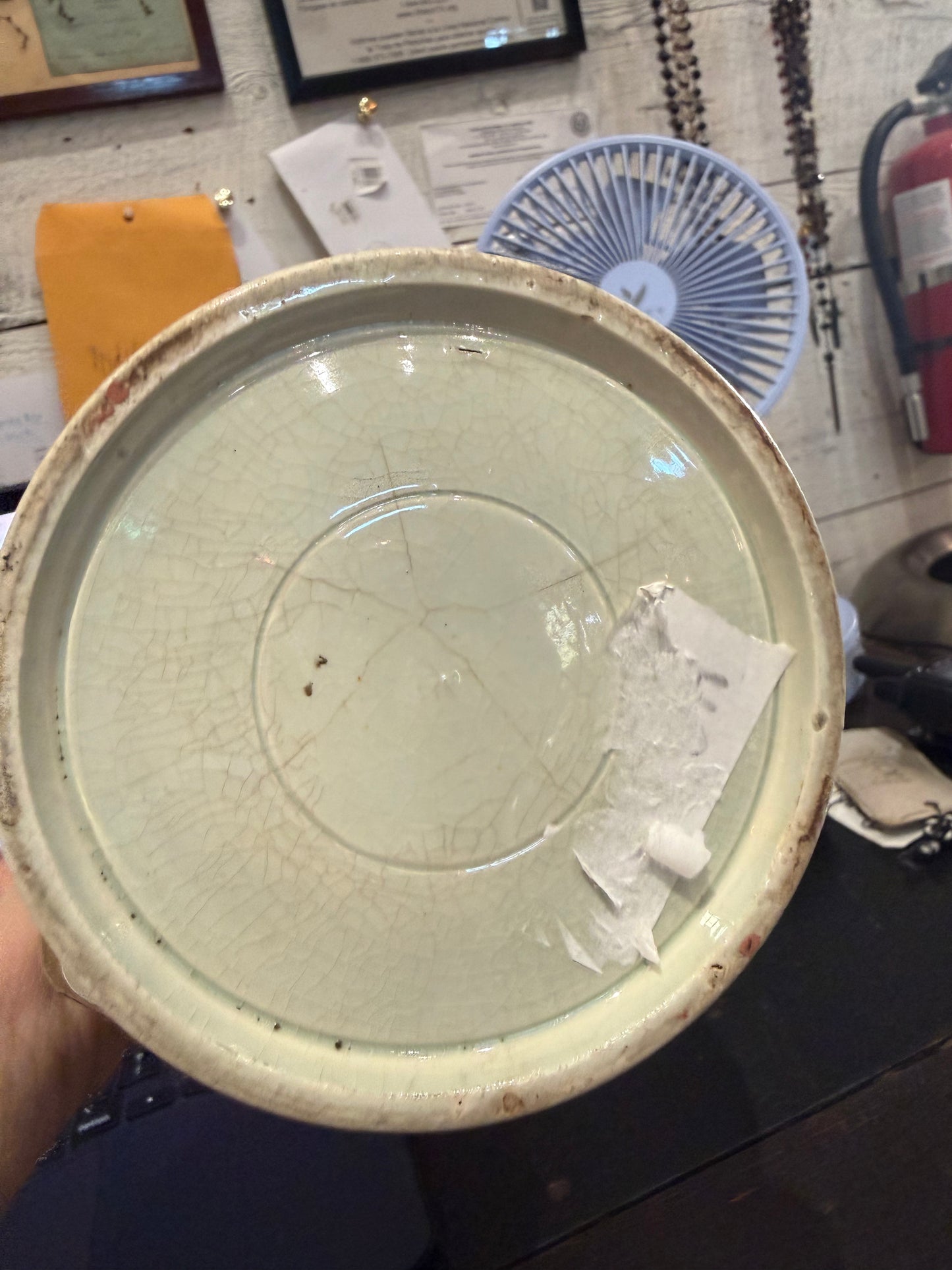 Victorian English Transferware Pitcher with Hand-Colored Pastoral Scenet