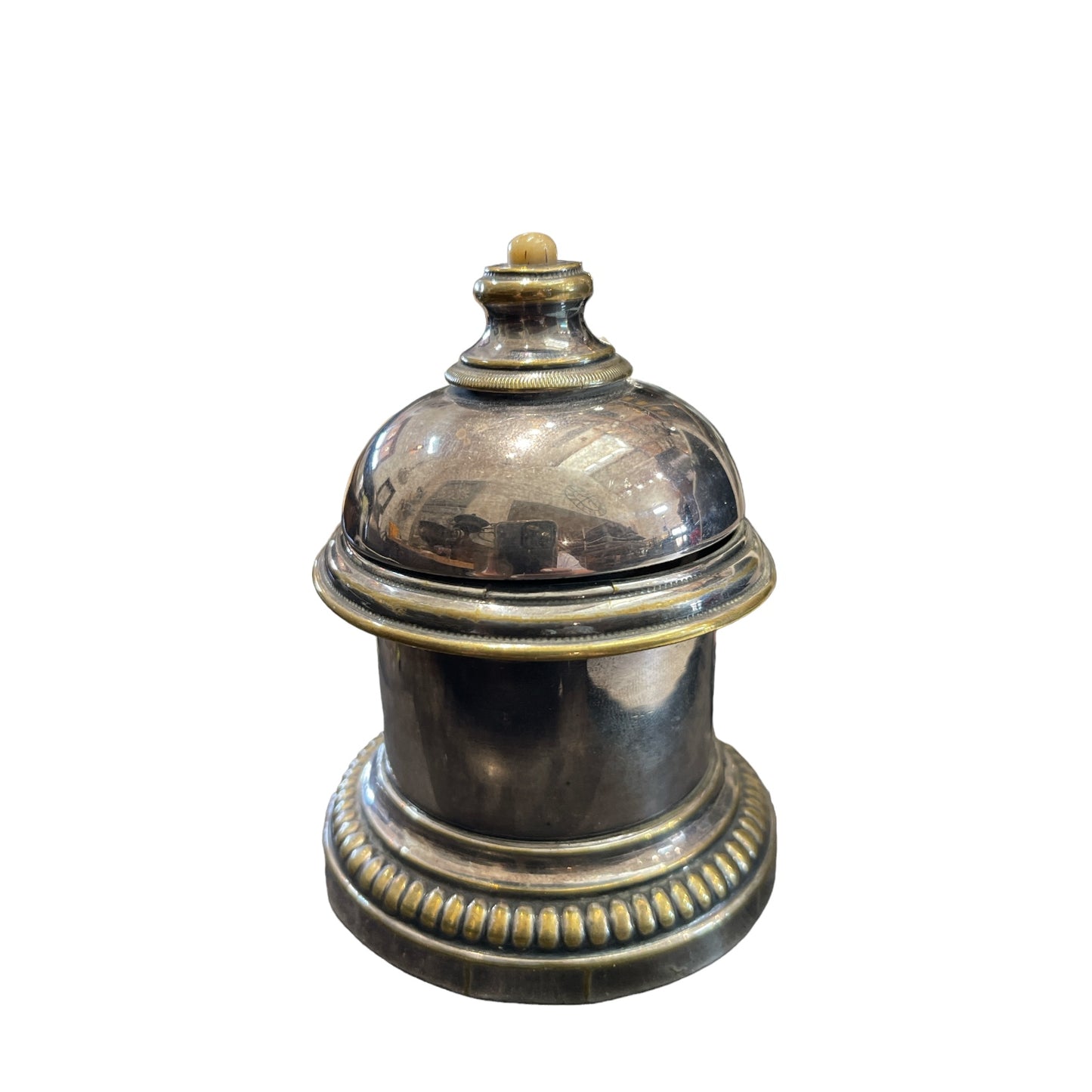 RARE OLD COUNTER BELL or HOTEL RECEPTION, NEW J P PARIS STAMP