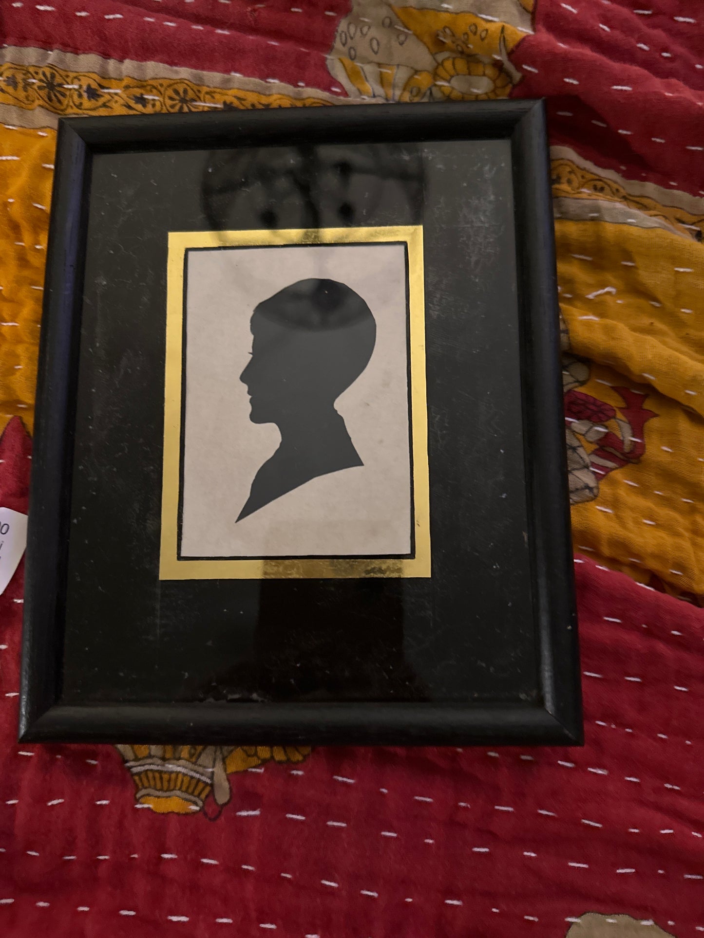 Silhouette Portrait of Young Boy with Label in Tact Maritzburg