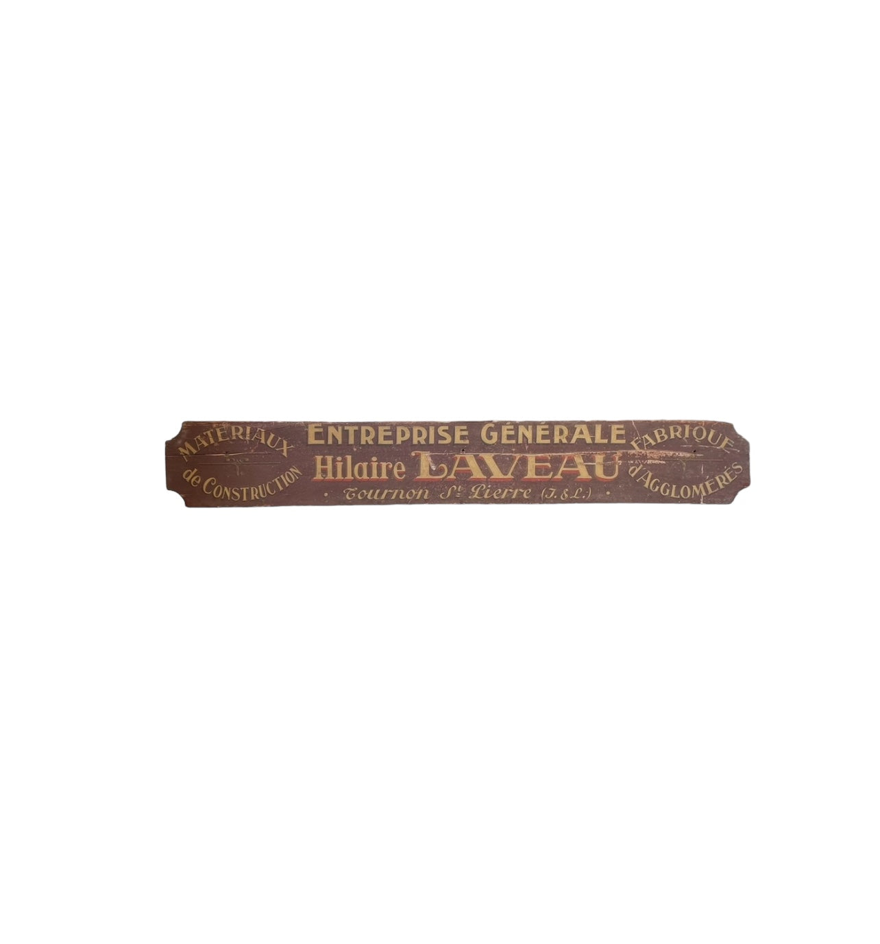 French Hand Painted Antique Sign circa 1860